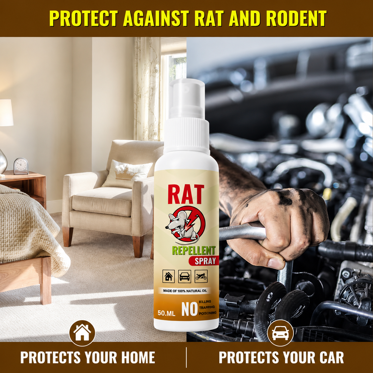 Rat Repellent Spray | BUY 1 GET 2 FREE!